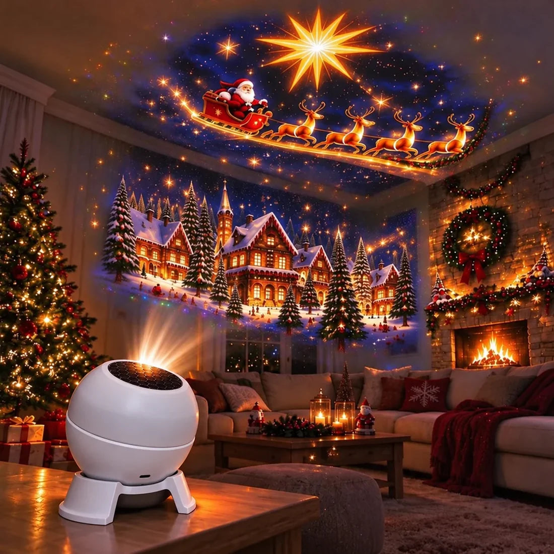 SCNDR® 360° Holografische Sterrenhemel Projector