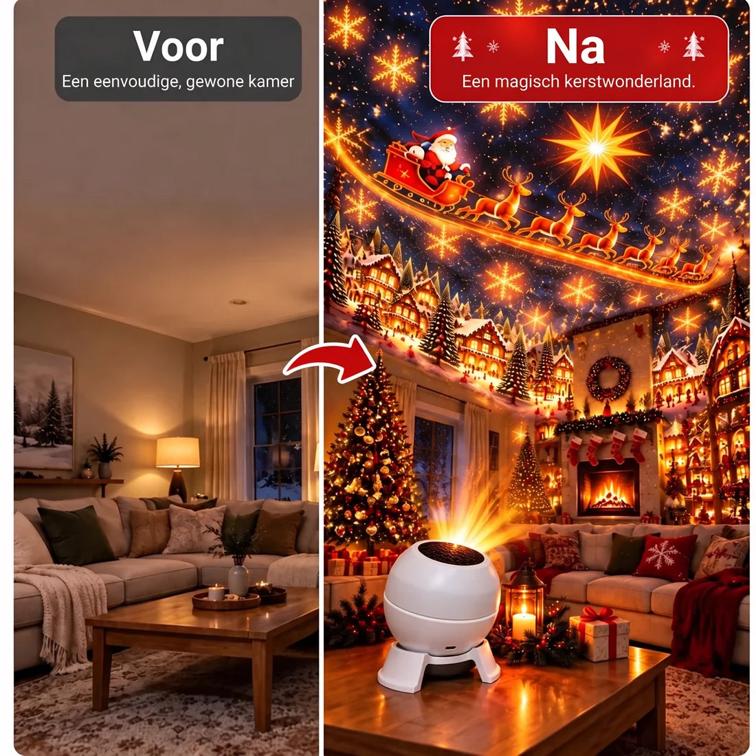 SCNDR® 360° Holografische Sterrenhemel Projector